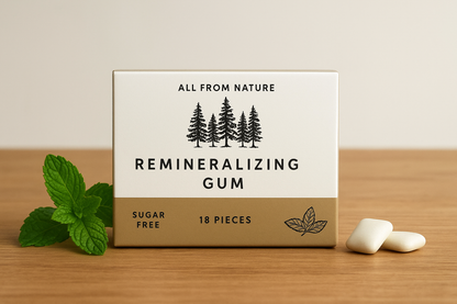 Organic Remineralizing Chewing Gum