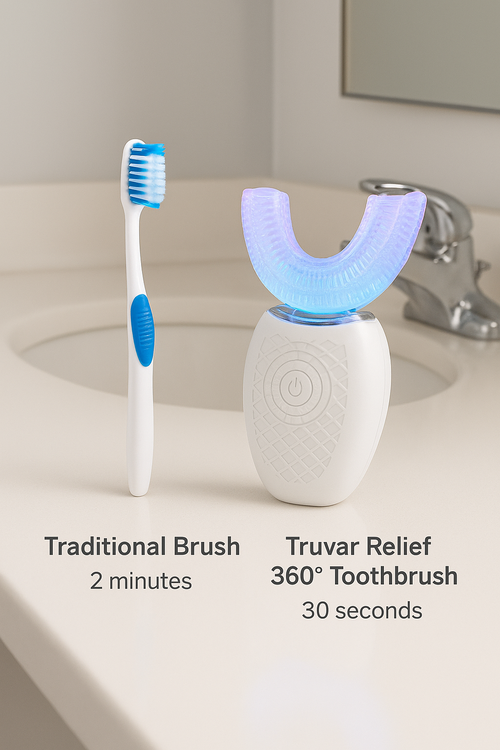 Truvar Relief 360° U-Shaped Electric Toothbrush